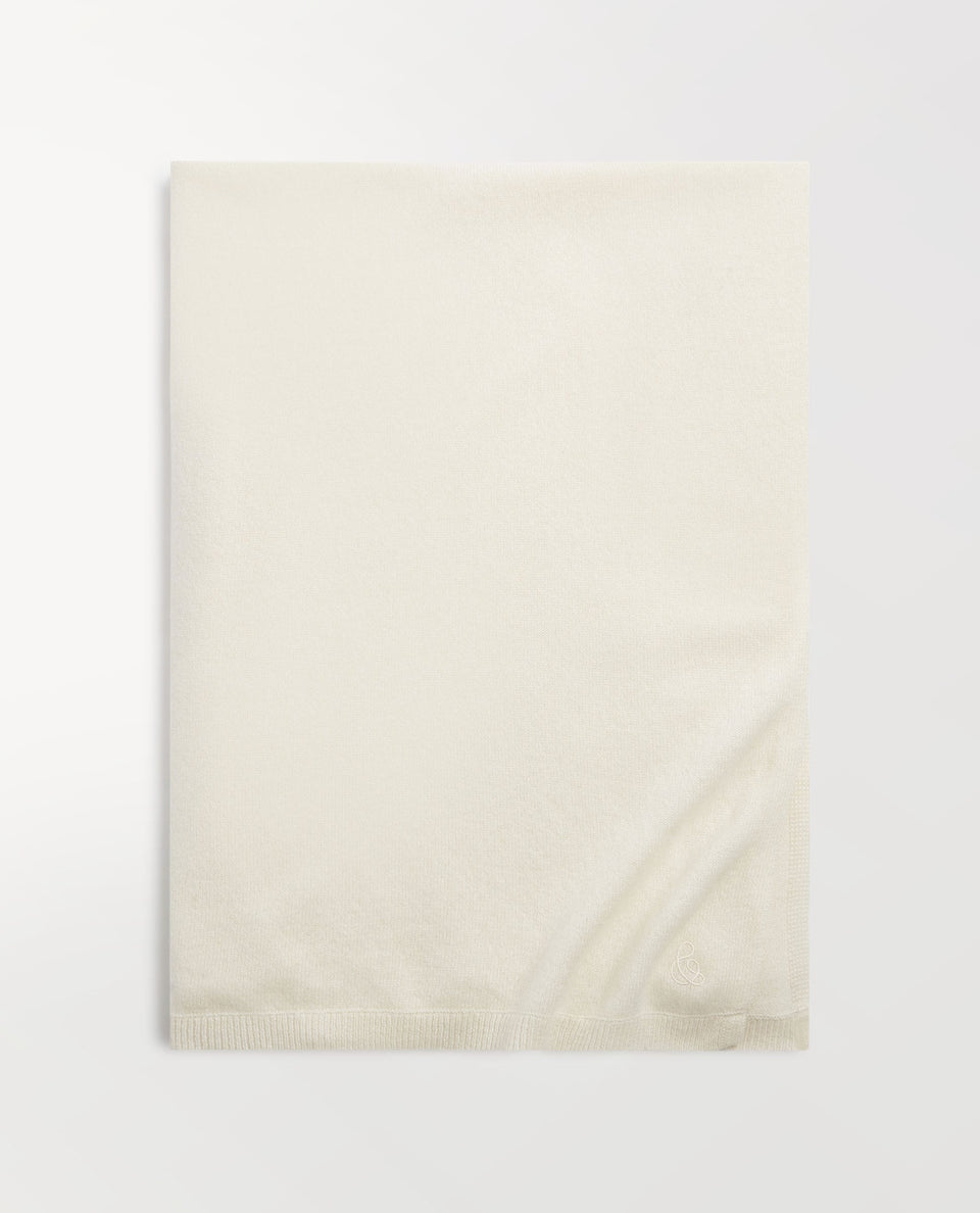 Oversized Finest Cashmere Wrap - Buttermilk