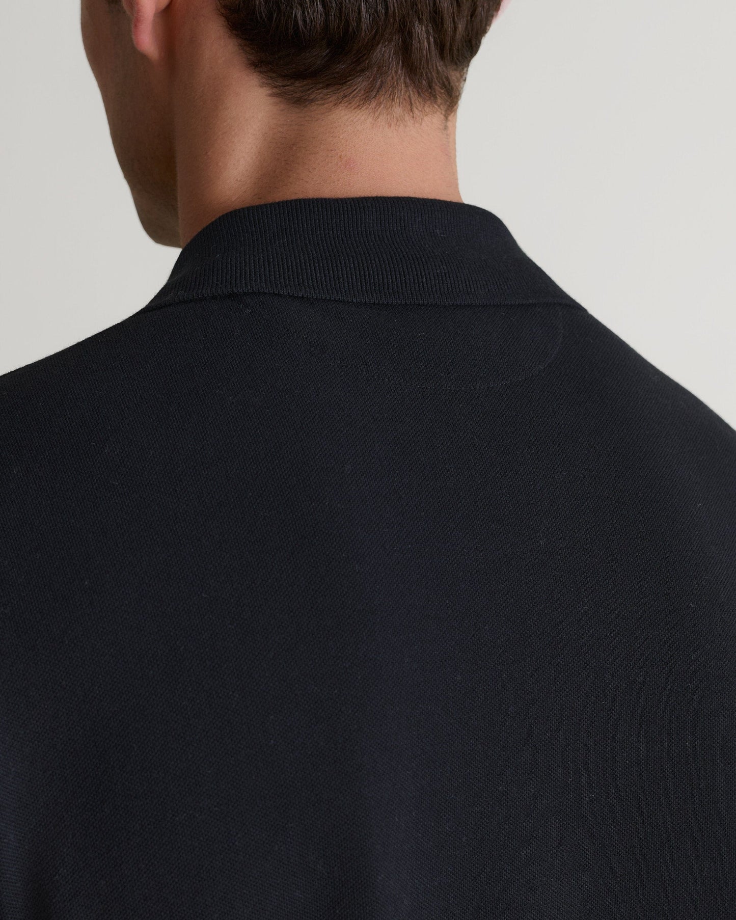 Pique Polo Shirt - Black
