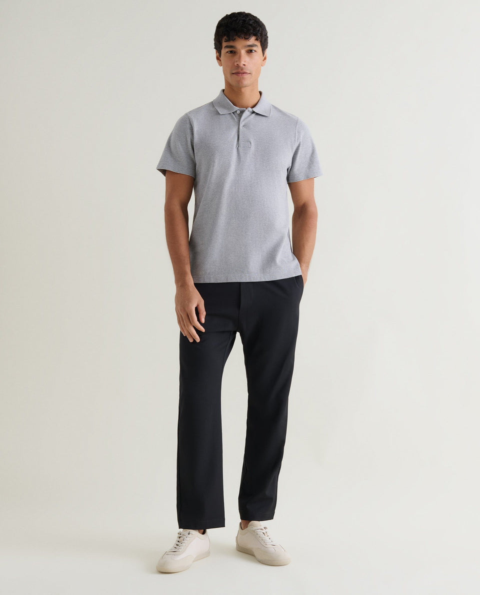 Pique Polo Shirt - Grey