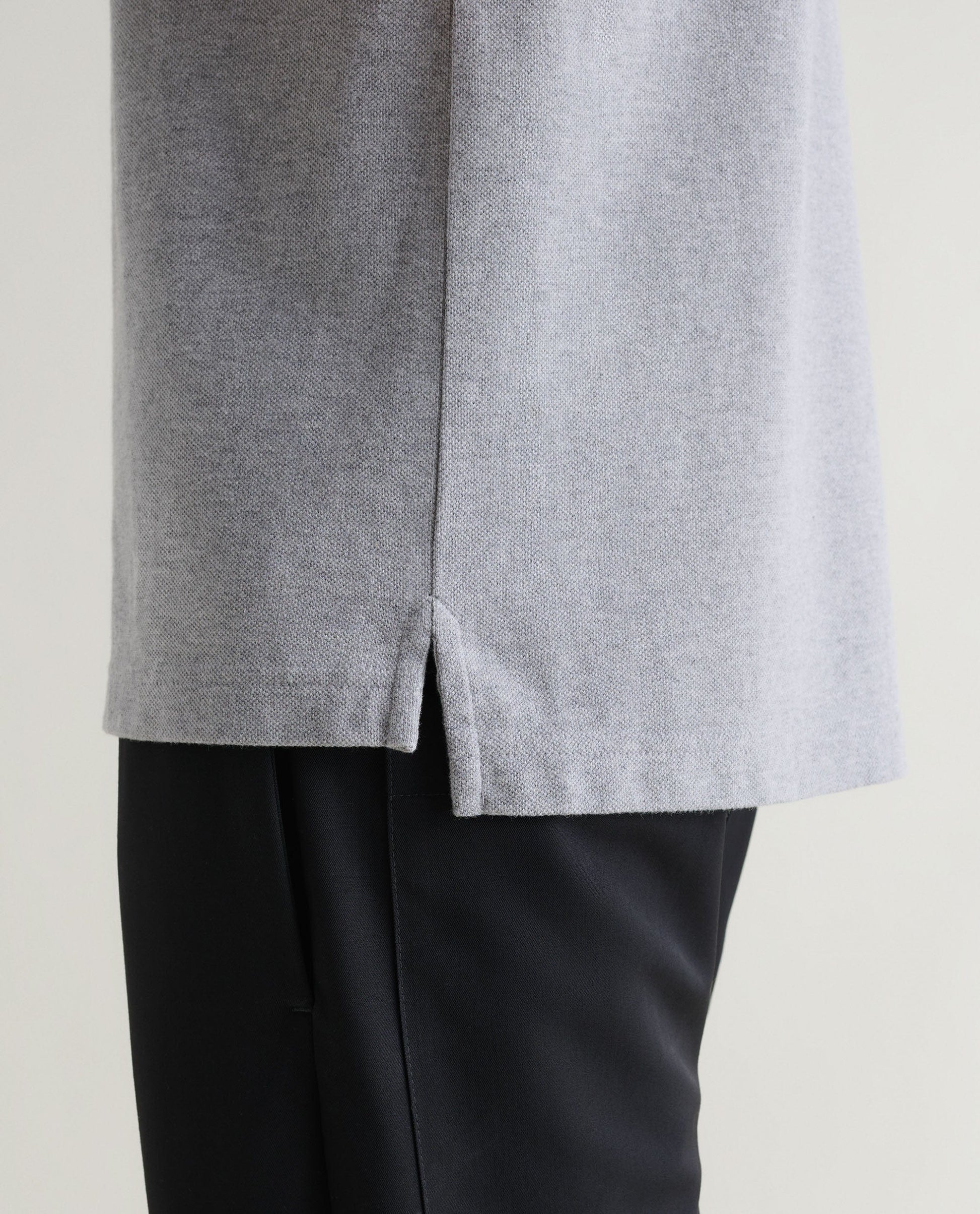 Pique Polo Shirt - Grey