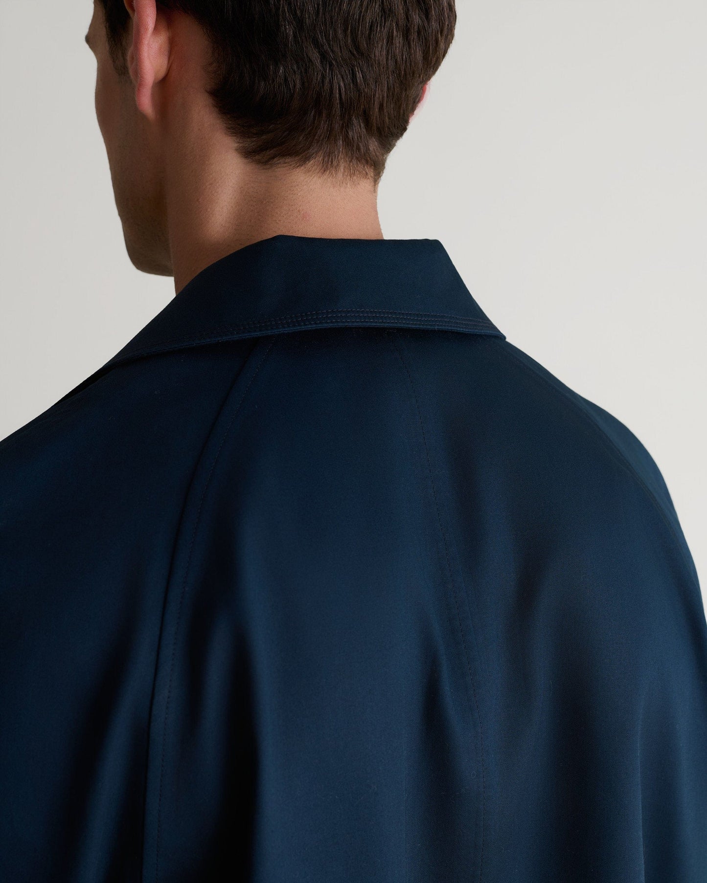 Men's Showerproof Rain Mac - Navy-[colour]-[size]-Rise &amp; Fall