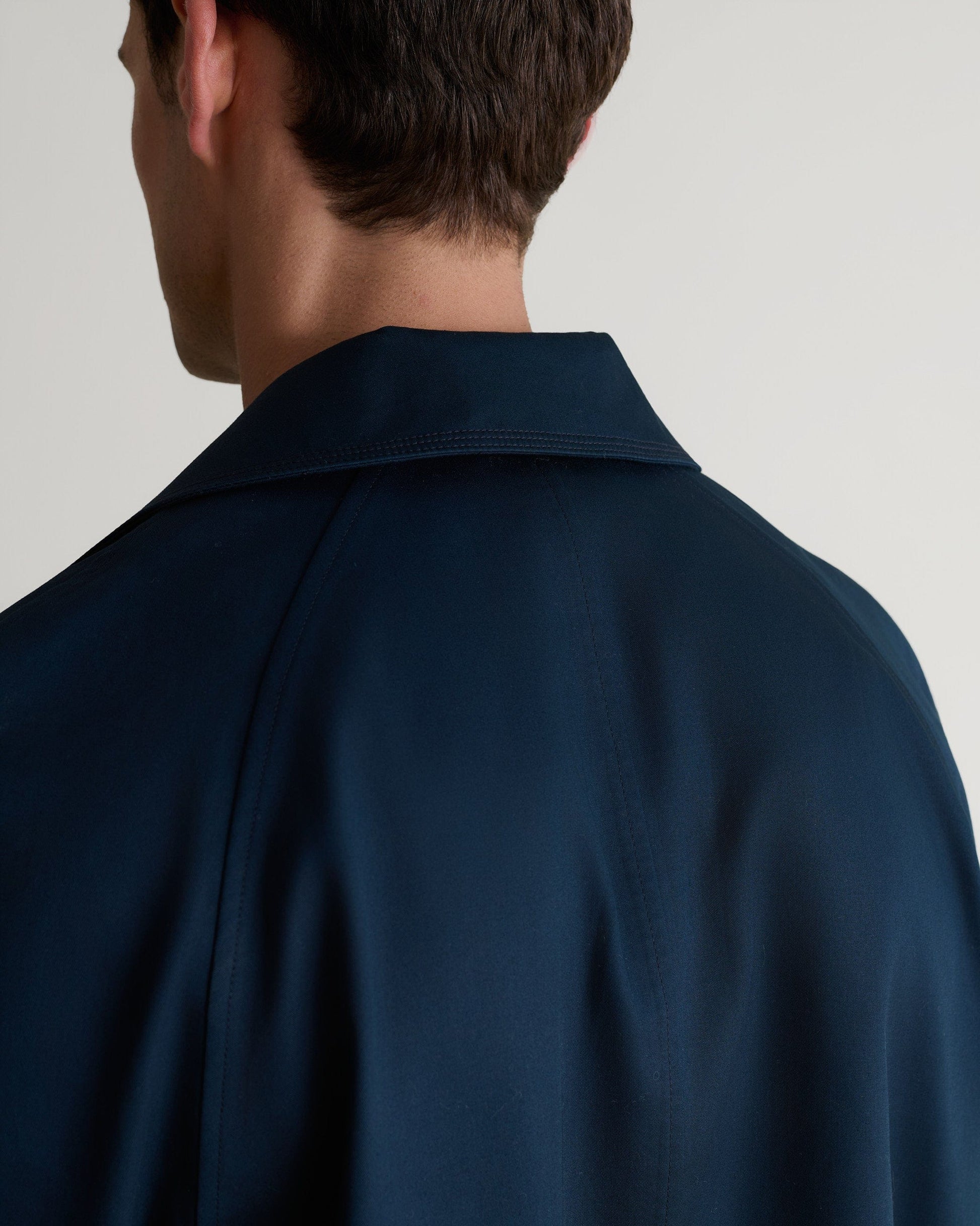 Men's Showerproof Rain Mac - Navy-[colour]-[size]-Rise &amp; Fall