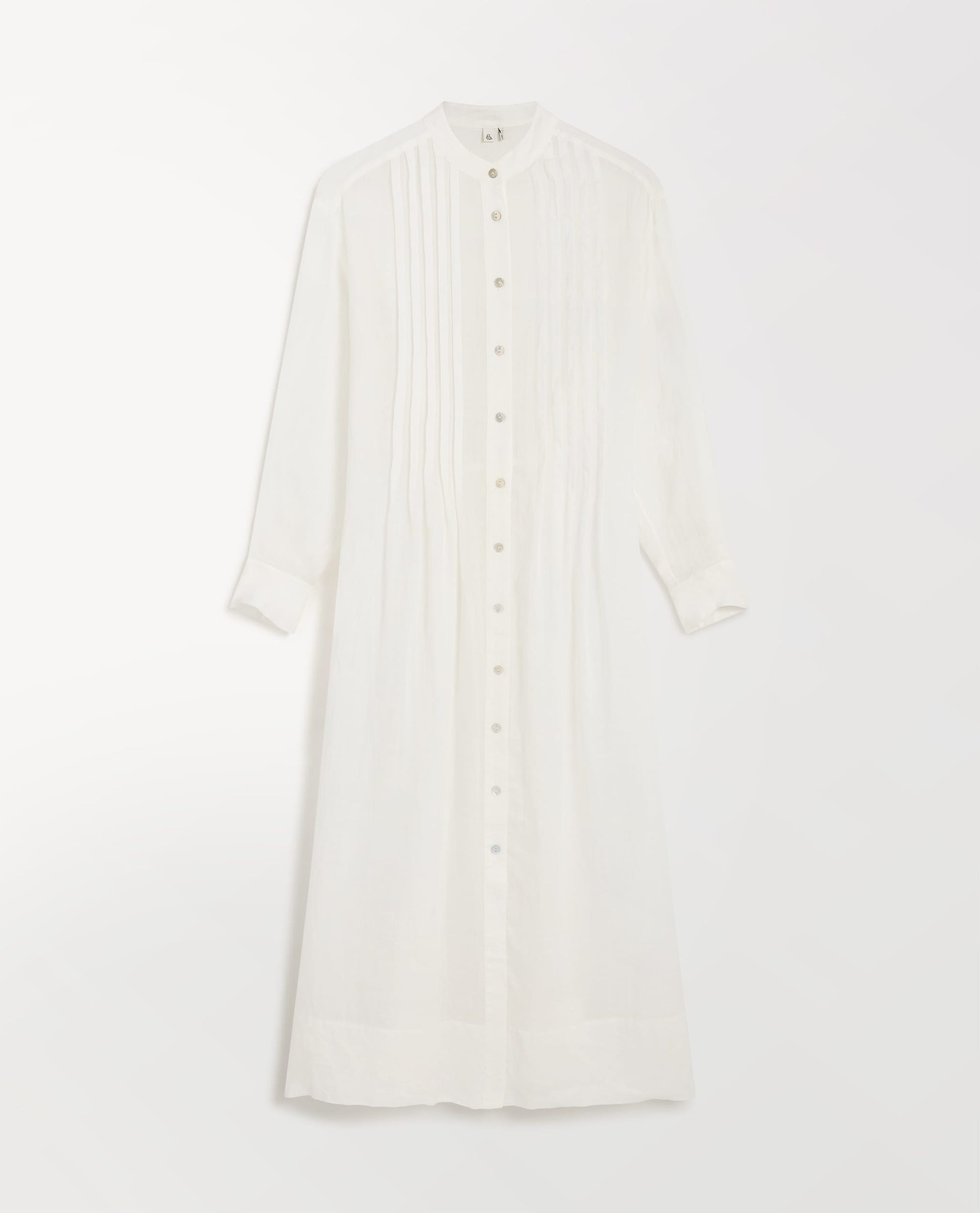 Women's Ramie Pintuck Pleat Shirt Dress Women's Ramie Pintuck Pleat Shirt Dress