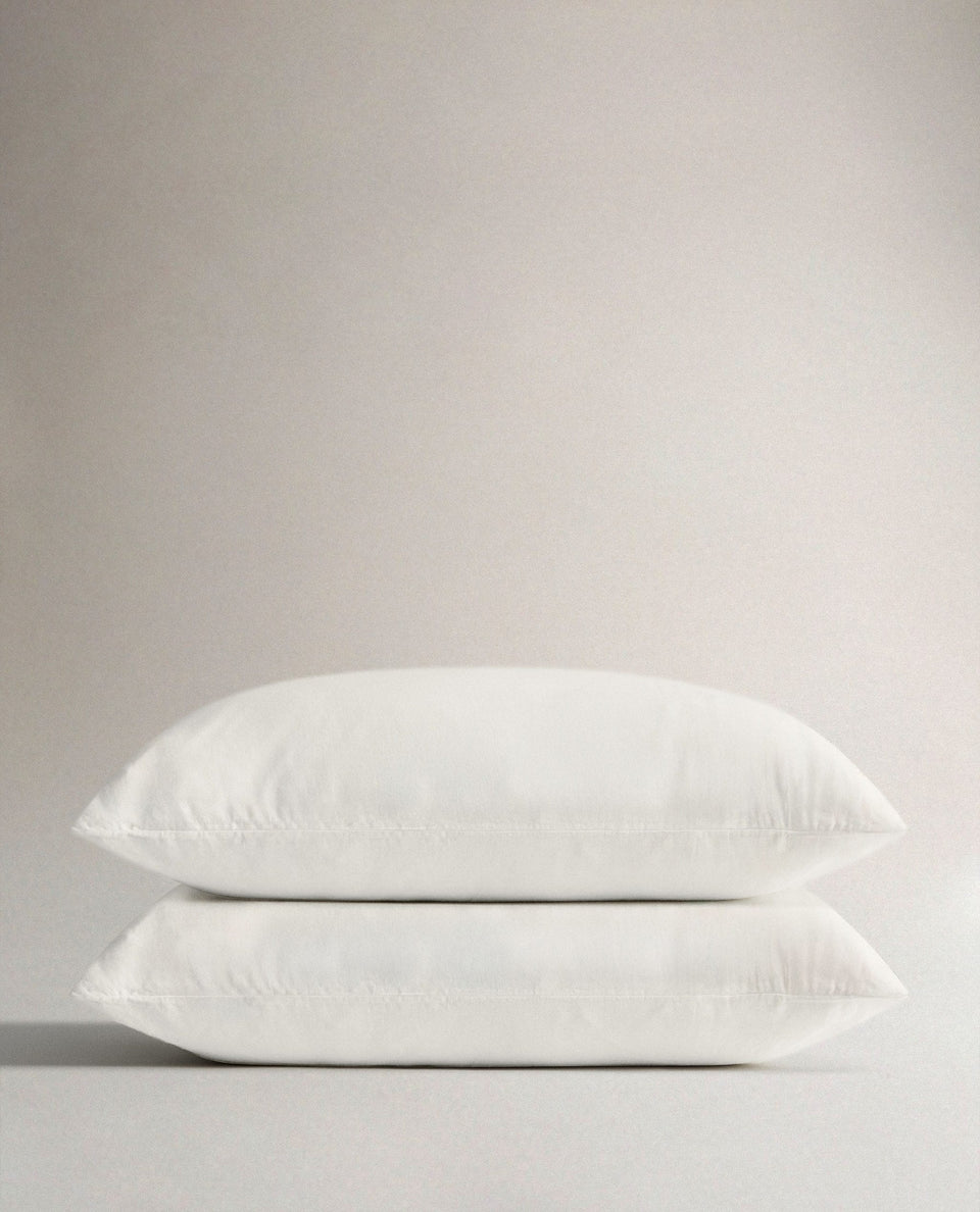 Relaxed & Refined Linen Pillowcase Set - White