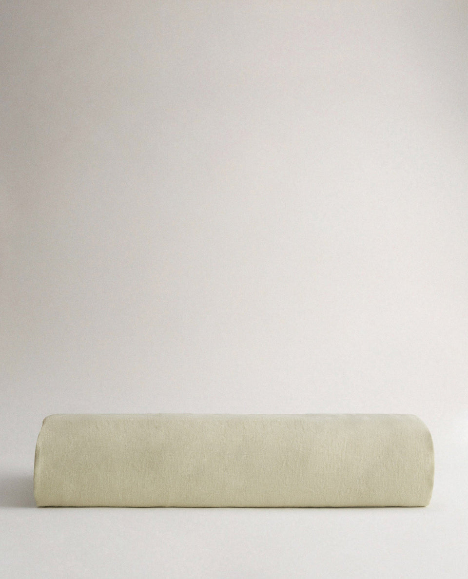 Relaxed & Refined Linen Duvet Cover - Celery