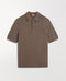 Men's Silk-Cotton Fine Knit Polo - Mole