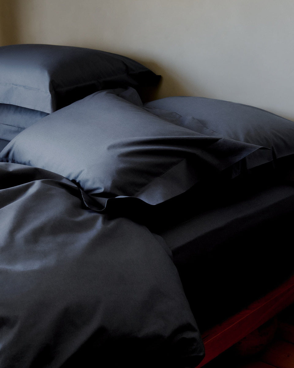 Crisp & Cool Organic Cotton Duvet Set - Mood Indigo