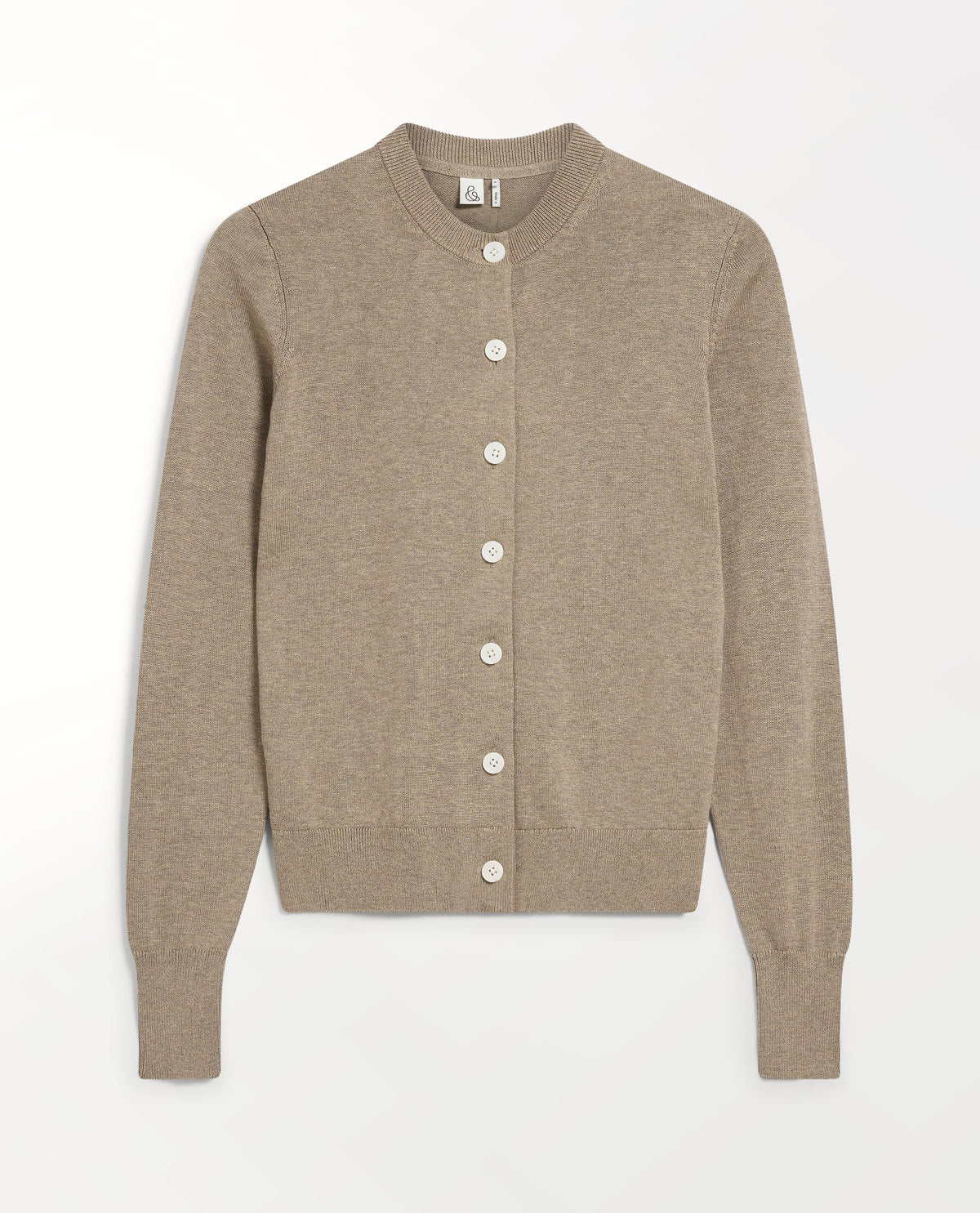 Silk-Cotton Cardigan - Mole