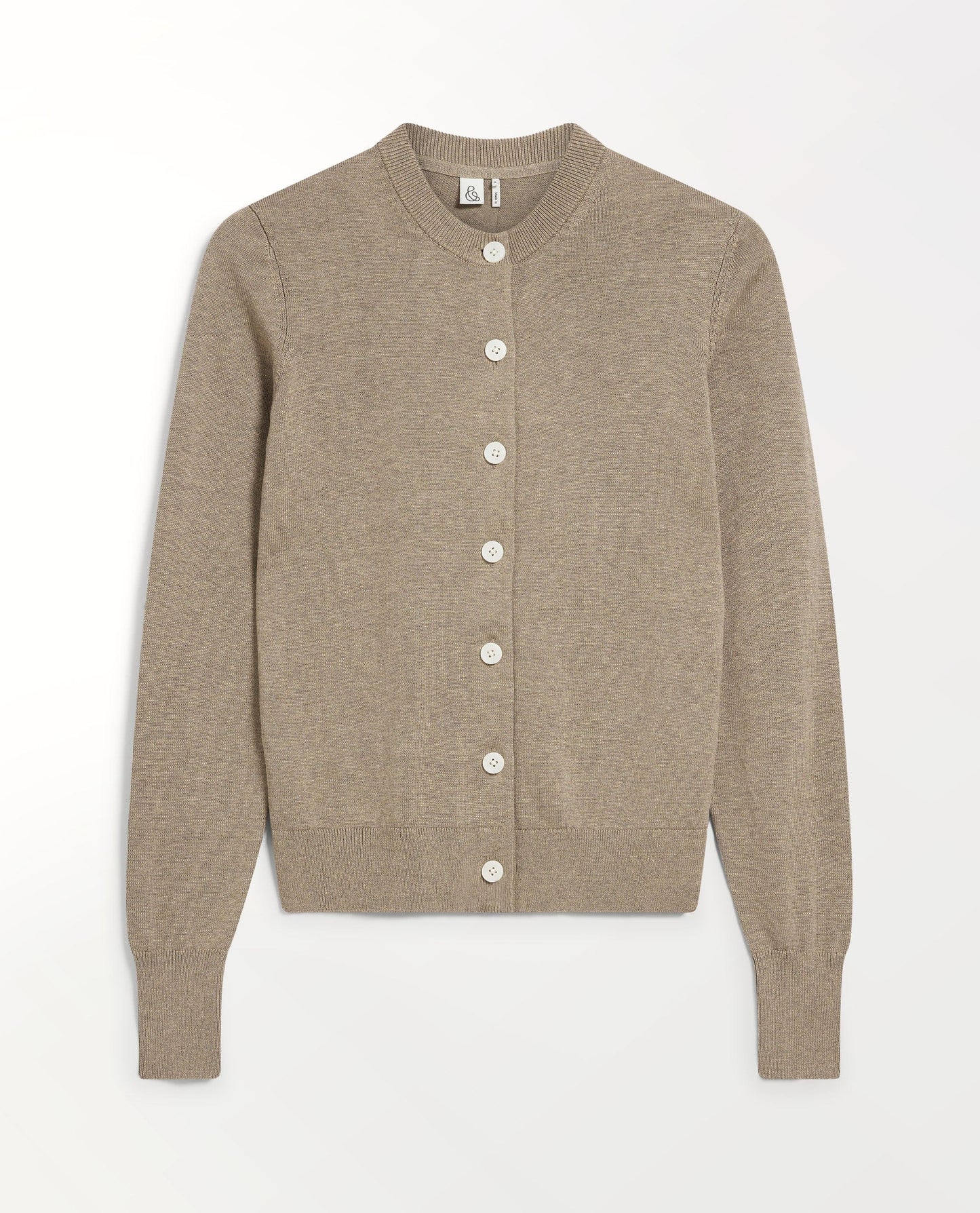 Women's Silk-Cotton Cardigan - Mole