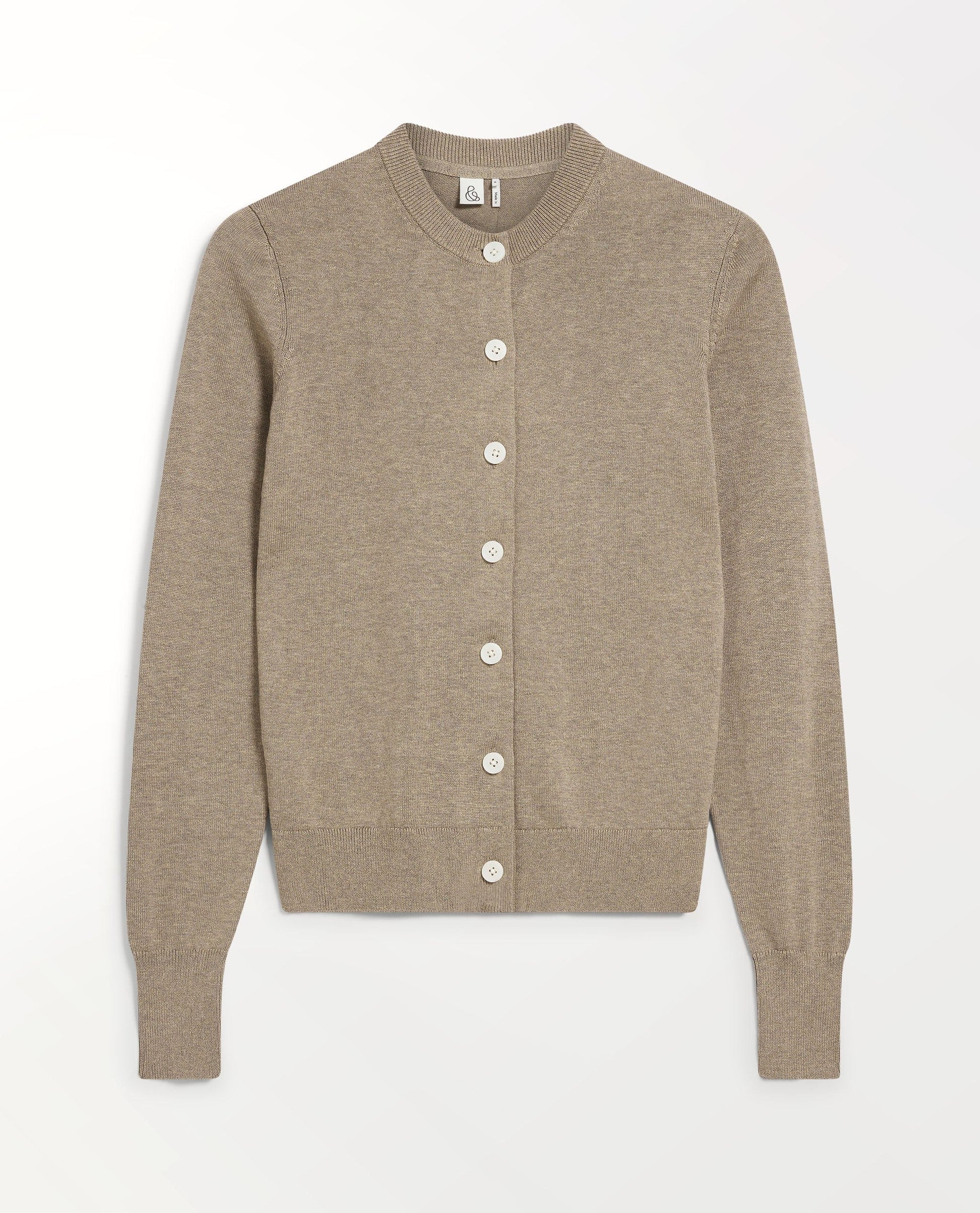 Women's Silk-Cotton Cardigan - Mole