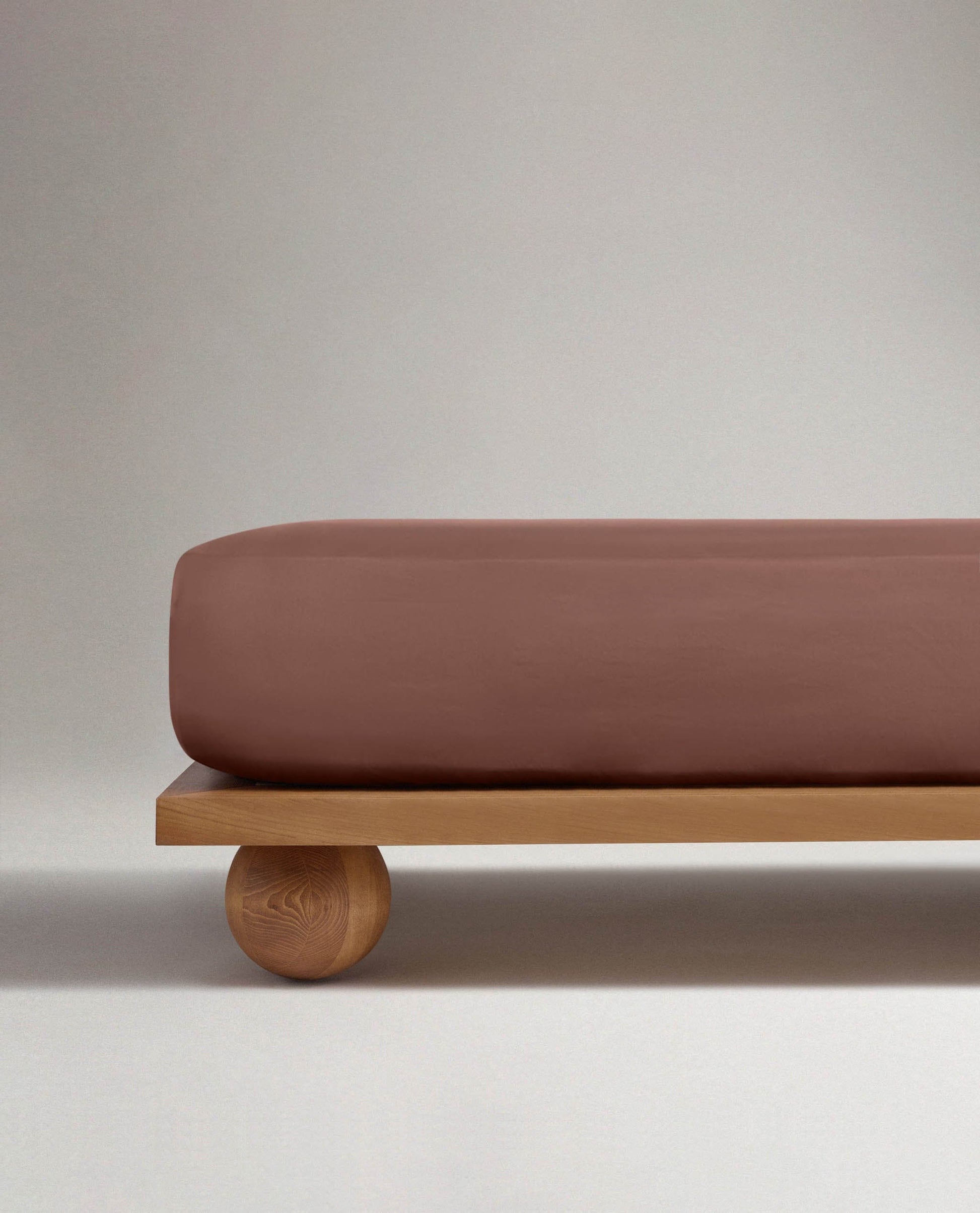 Soft & Smooth Premium Cotton Fitted Sheet - Deep Clay