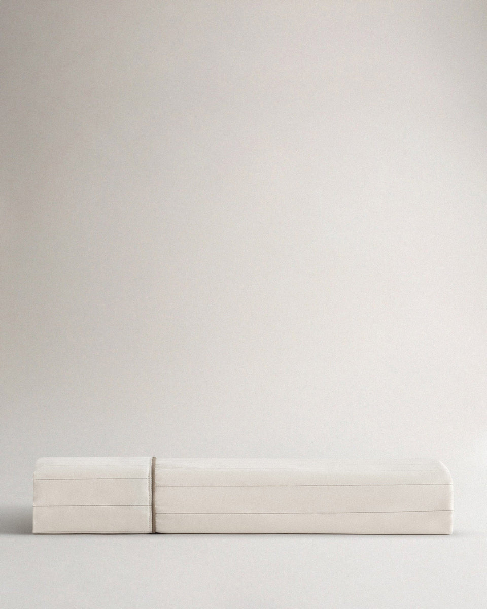 The Soft & Smooth Luxury Flat Sheet - Buttermilk Stripe
