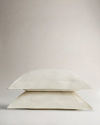Soft & Smooth Cotton Sateen Oxford Pillowcases - Buttermilk