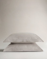 Soft & Smooth Cotton Sateen Oxford Pillowcases - Pebble