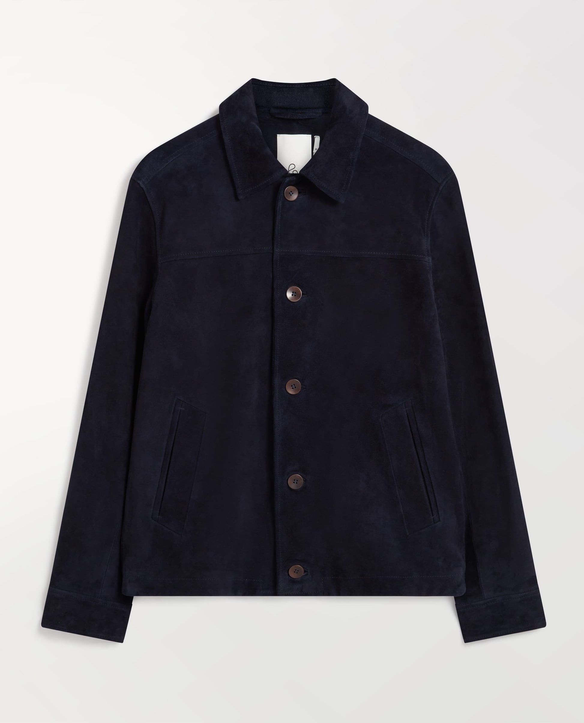 Men's Suede Jacket - Indigo