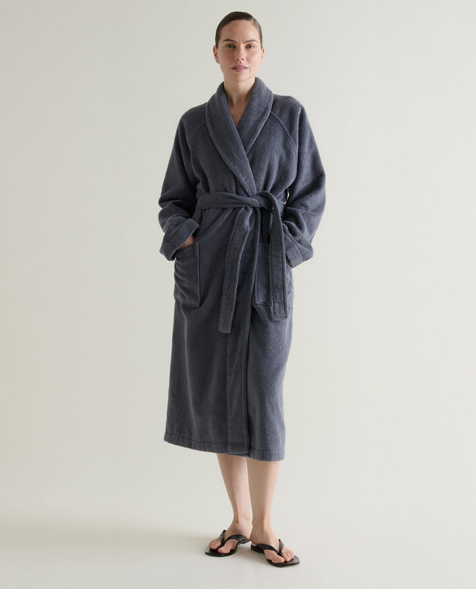 Women's Terry Bathrobe - Grey