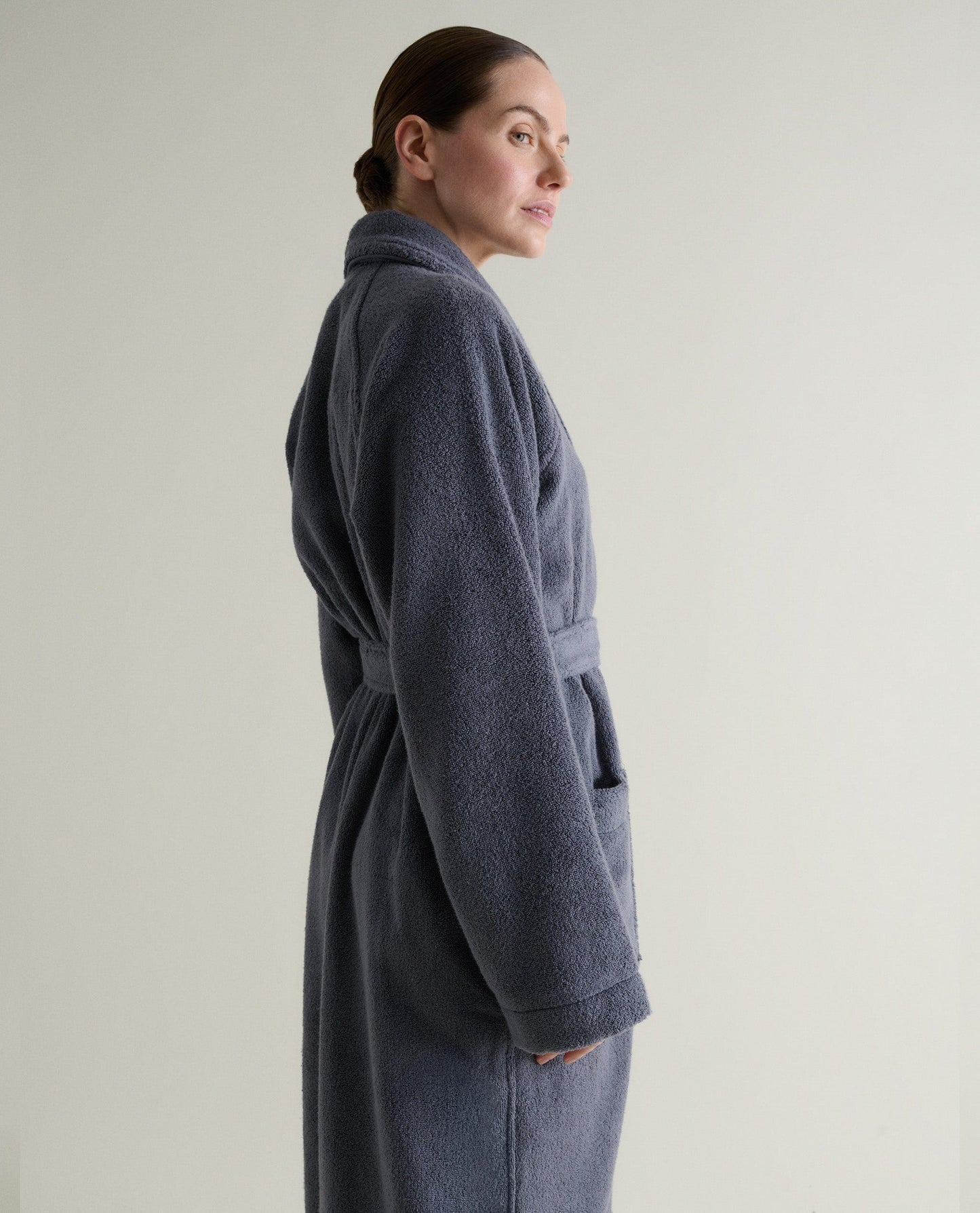 Women's Terry Bathrobe - Grey