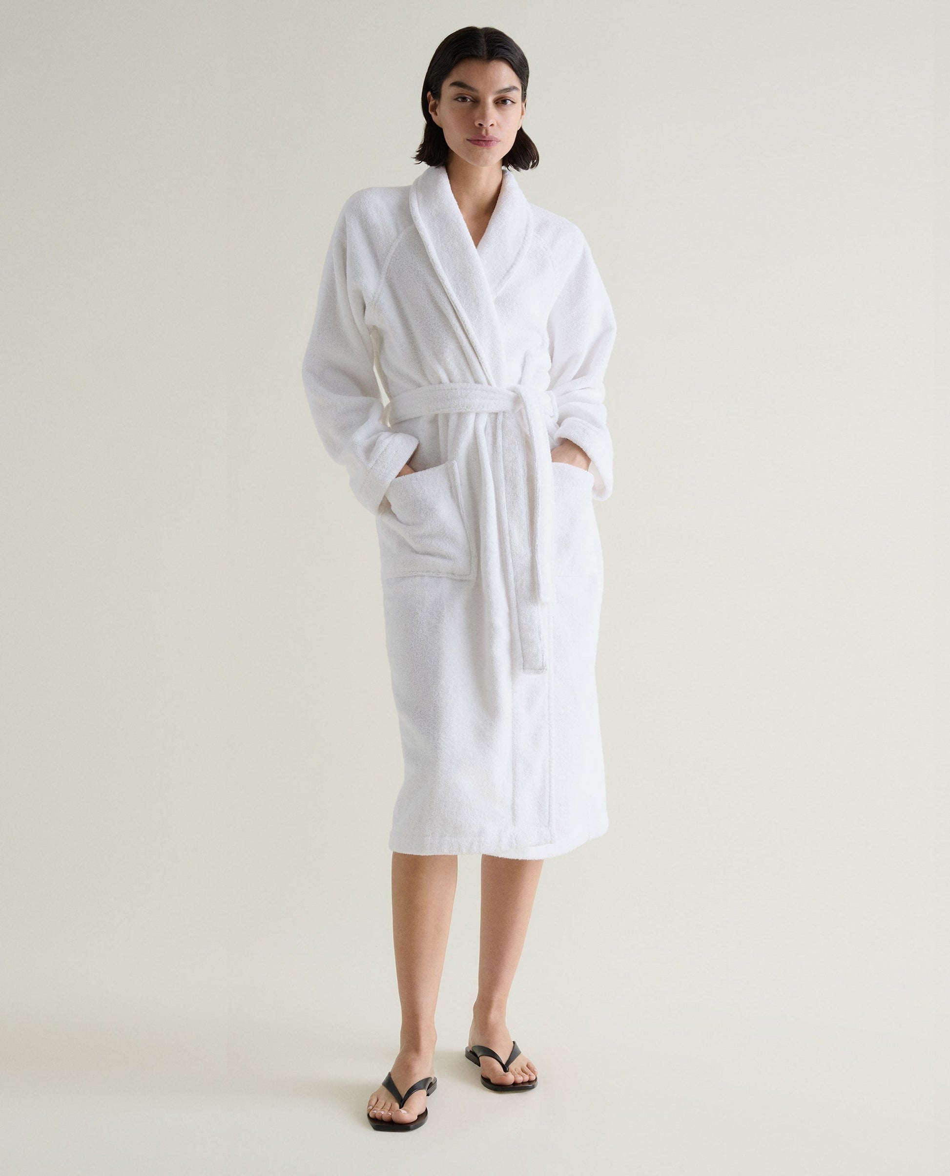 Women's Terry Bathrobe - White