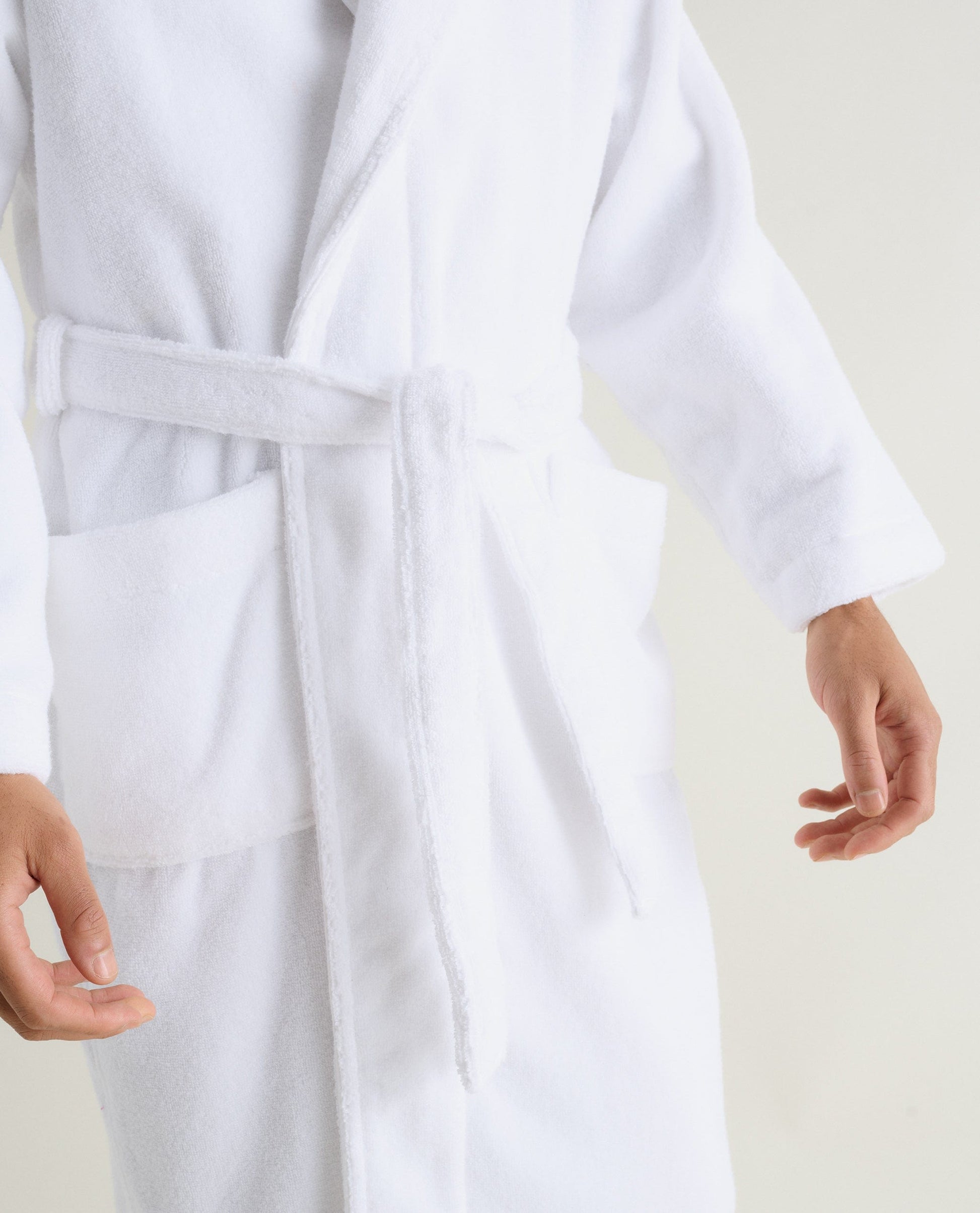 Men's Terry Bathrobe - White