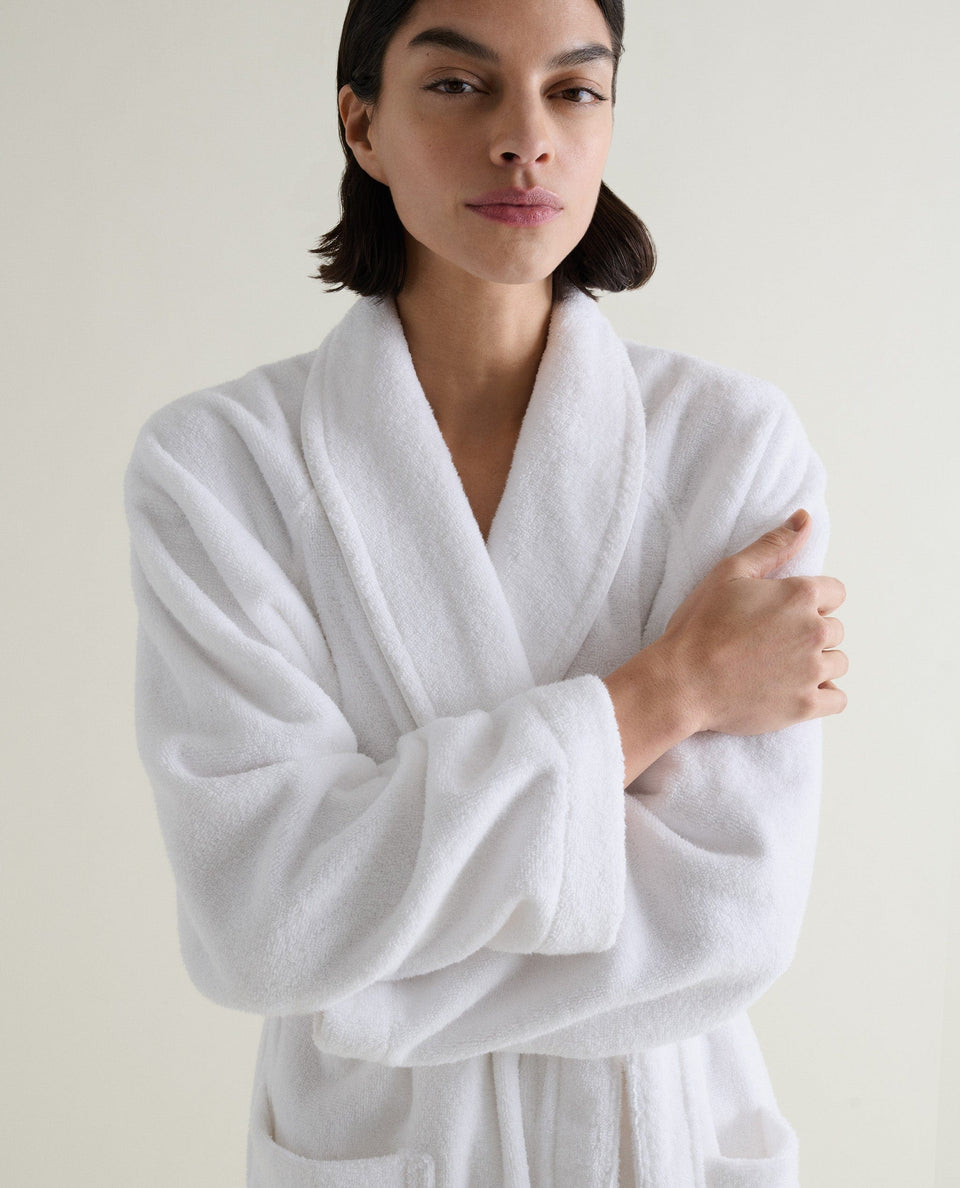 Women's Terry Bathrobe - White