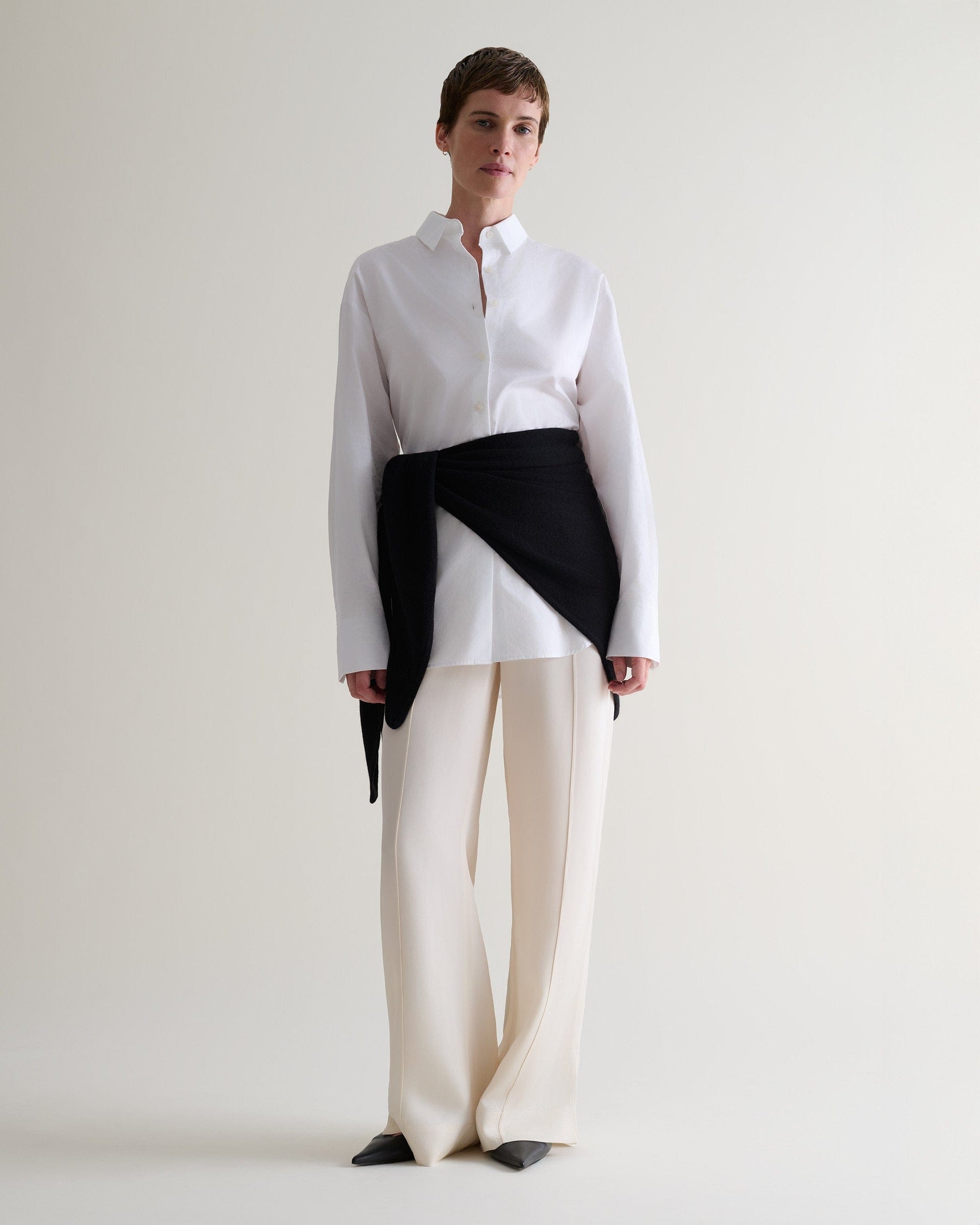 Women's Organic Cotton Poplin Shirt - White