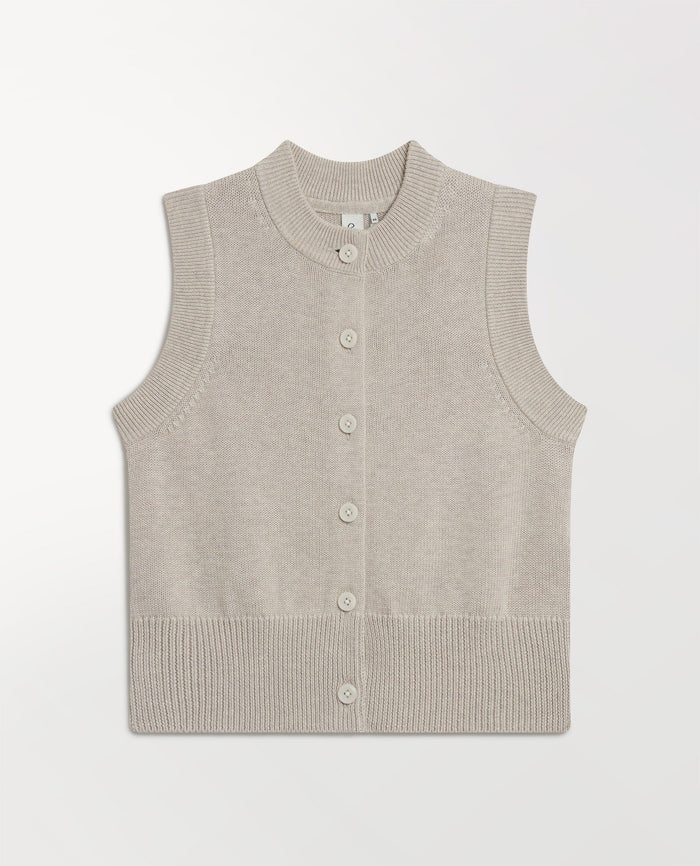 Drift - Women's Silk-Cotton Button Vest