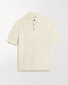 Parchment - Men's Silk-Cotton Fine Knit Polo