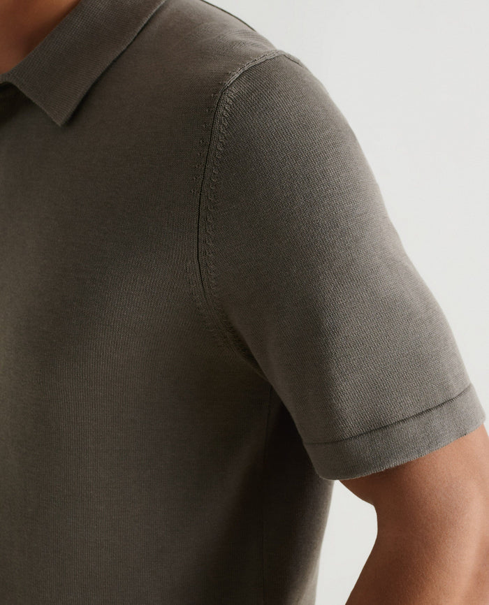 Herb - Men's Silk-Cotton Fine Knit Polo