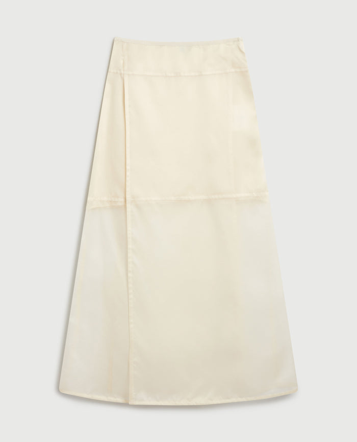 Shell - Women's Silk Organza Panelled Skirt