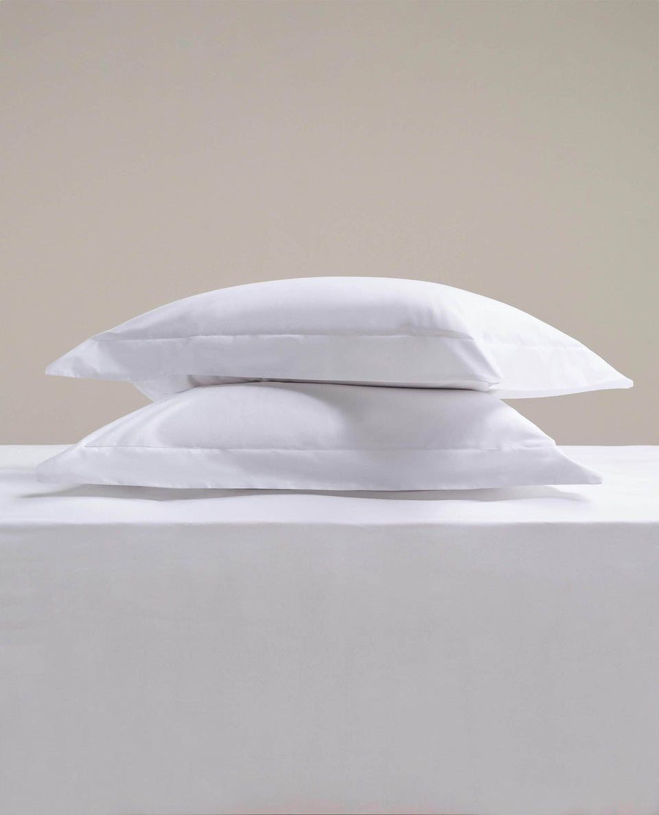 The Crisp & Cool Organic Luxury Oxford Pillowcase Set - White