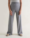 Medium Grey - Women's Finest Cashmere Wide-Leg Trousers