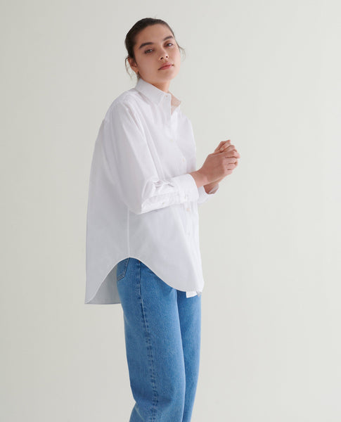 Women's Organic Cotton Poplin Shirt – Rise & Fall