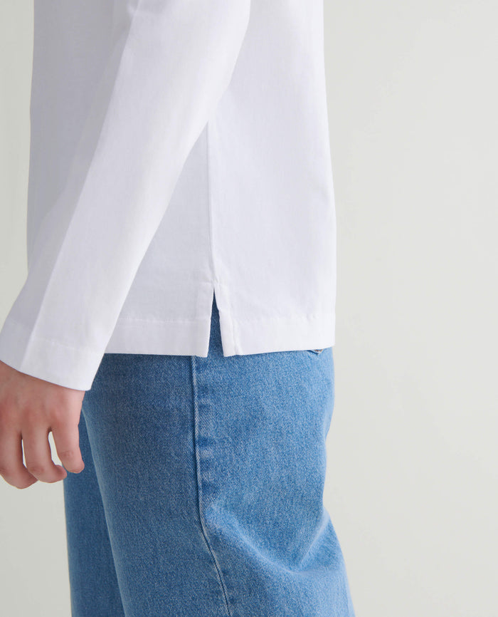 Women’s Relaxed Long Sleeve Cotton T-Shirt