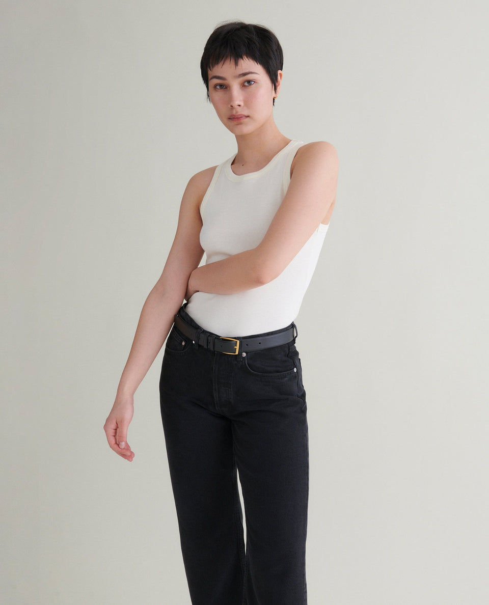 Women's Cotton Racer Vest - Buttermilk