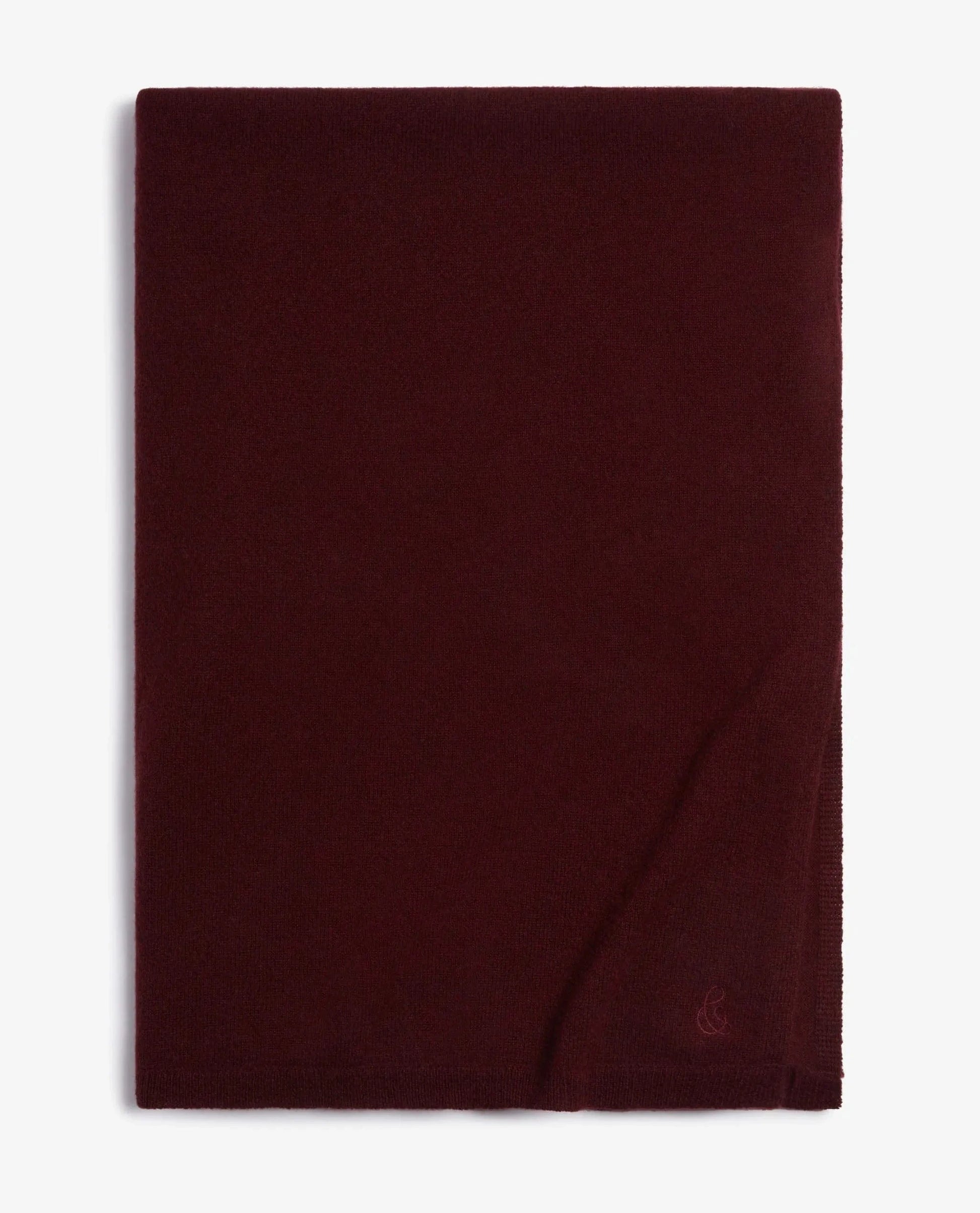 Oversized Finest Cashmere Wrap - Oxblood
