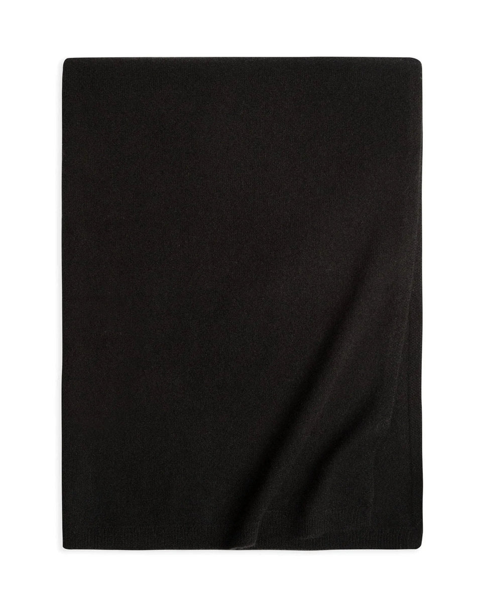 Oversized Finest Cashmere Wrap - Black