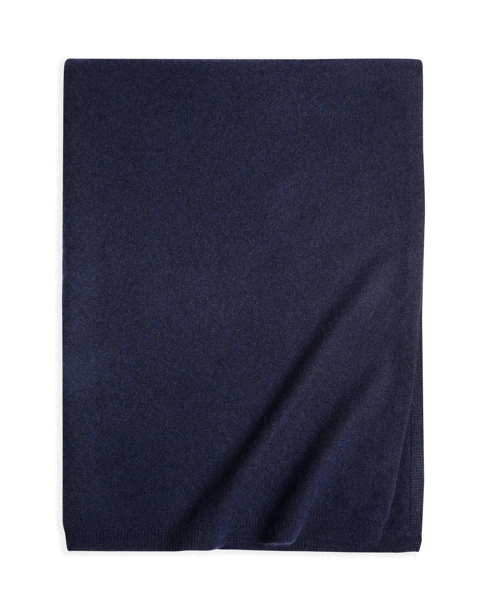 Oversized Finest Cashmere Wrap - Navy