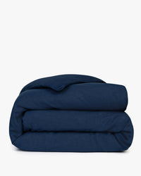 Image 1 of 1 showing Relaxed & Refined European Flax™ Linen Duvet Cover, colour: ndigo.