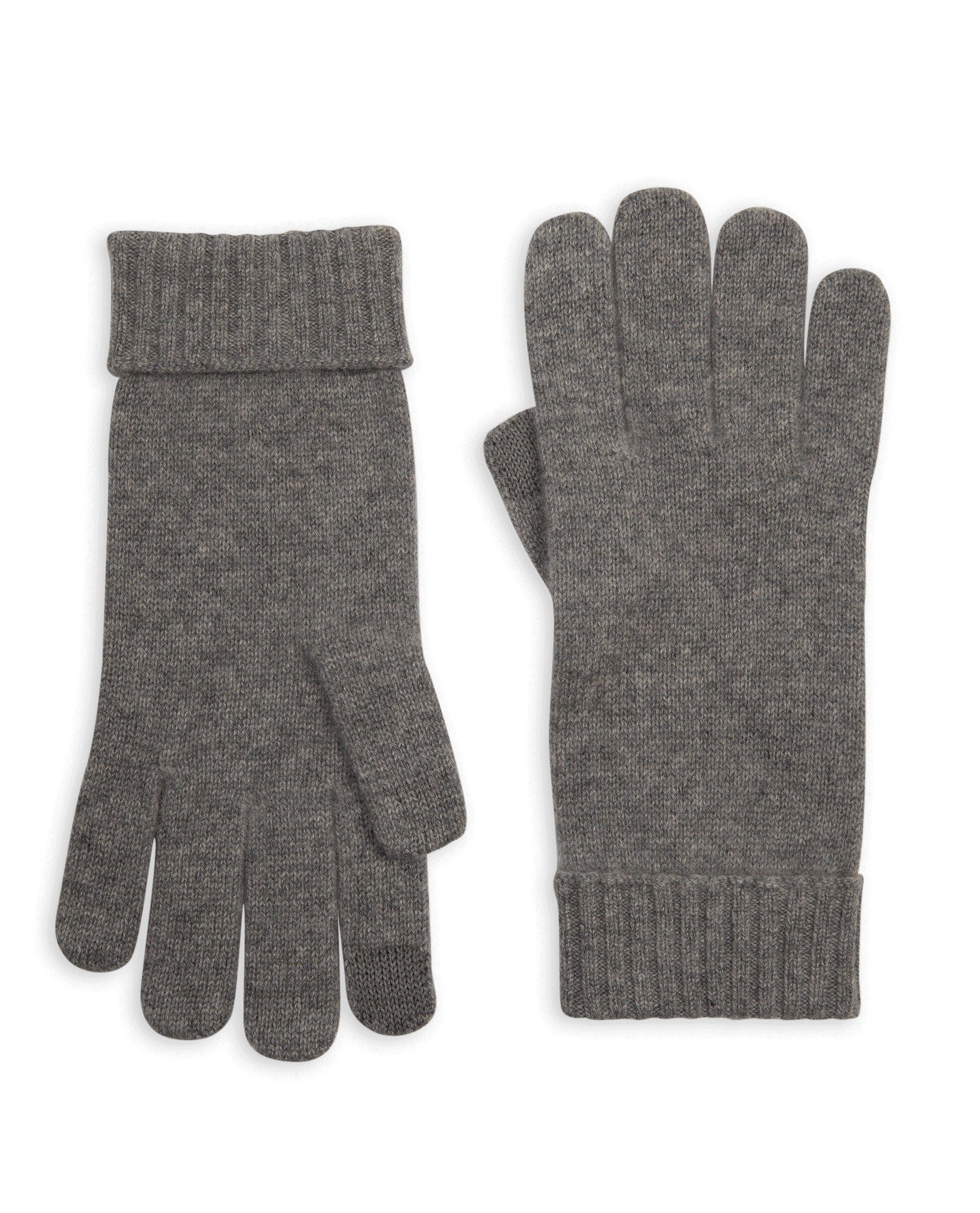 Image 1 of 1 showing Rise & Fall's Men's Finest Cashmere Gloves in grey.