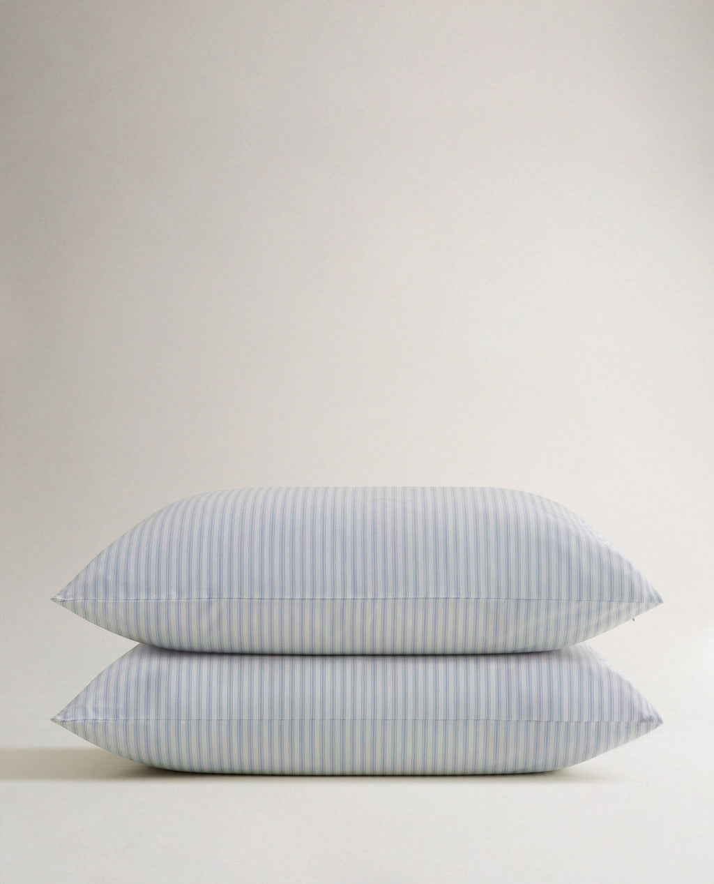 Rise & Fall Blue Striped Ticking Organic Cotton Pillowcase Set