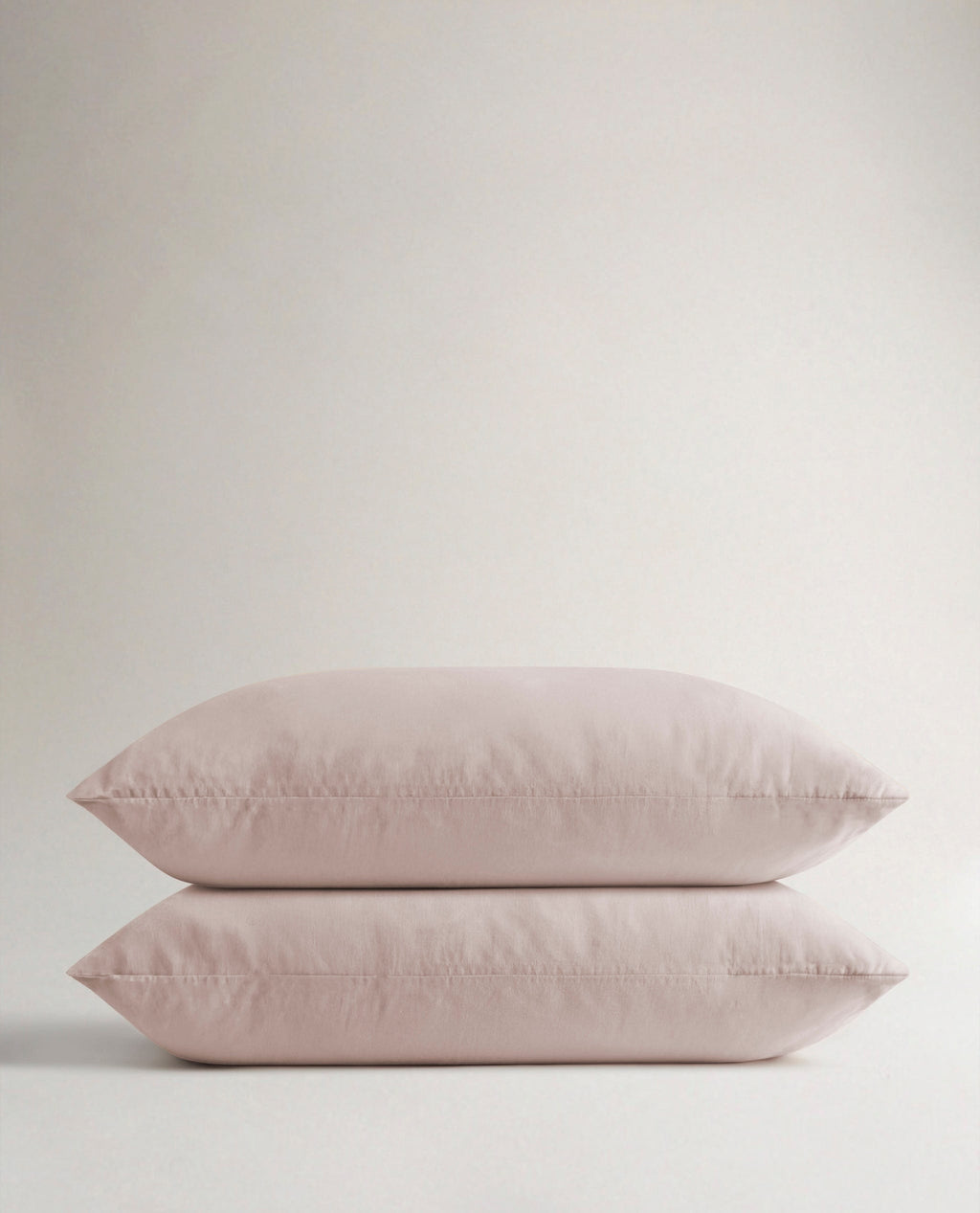 House European Flaxª Linen Pillowcase Set Bruised Peach
