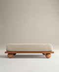 Image 1 of 4 showing Rise & Fall's Relaxed & Refined European flax™ linen fitted sheet in natural.