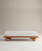Image 1 of 5 showing Rise & Fall's buttermilk Soft & Smooth sateen cotton deep fitted sheet.