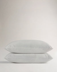 Image 1 of 5 showing Rise & Fall's Crisp & Cool Organic Cotton Standard Pillowcase Set, colour: white.