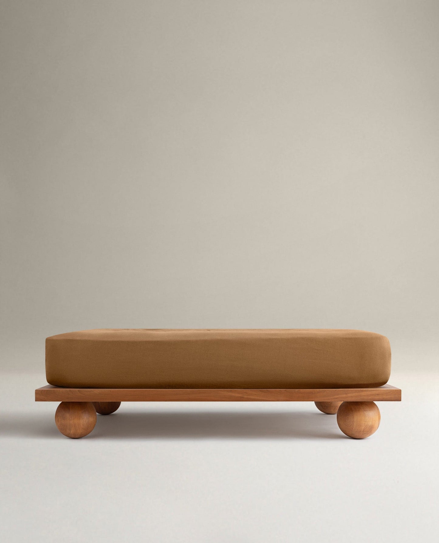 Image 1 of 5 showing Rise & Fall's Relaxed & Refined European flax™ linen fitted sheet in ochre.