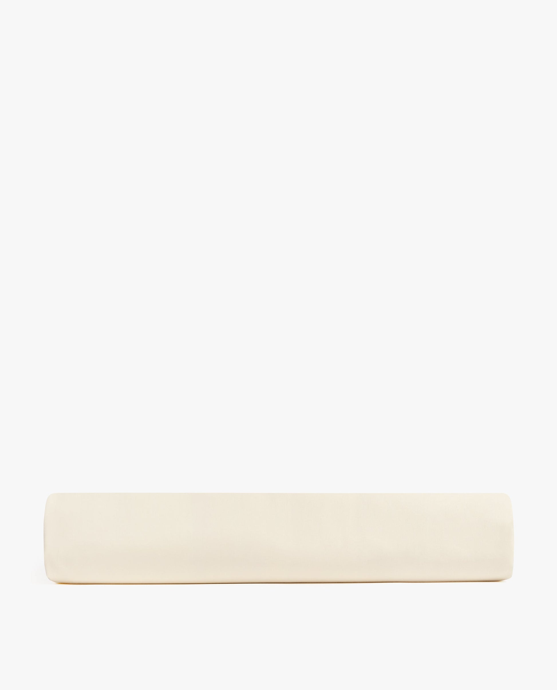 Image 3 of 3 showing Rise & Fall's Soft & Smooth sateen cotton flat sheet in buttermilk.