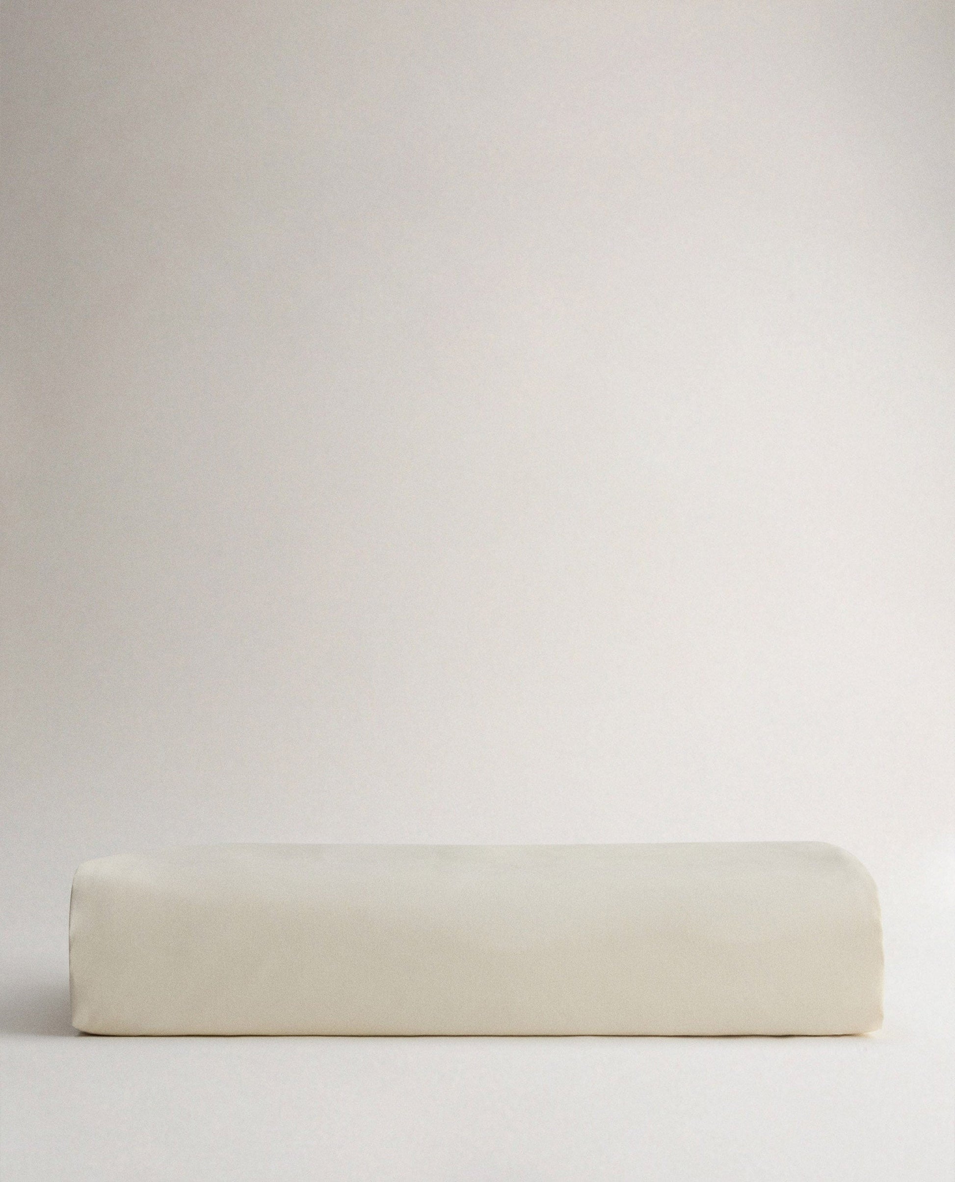Image 3 of 4 showing Rise & Fall's percale cotton duvet cover, colour: buttermilk.