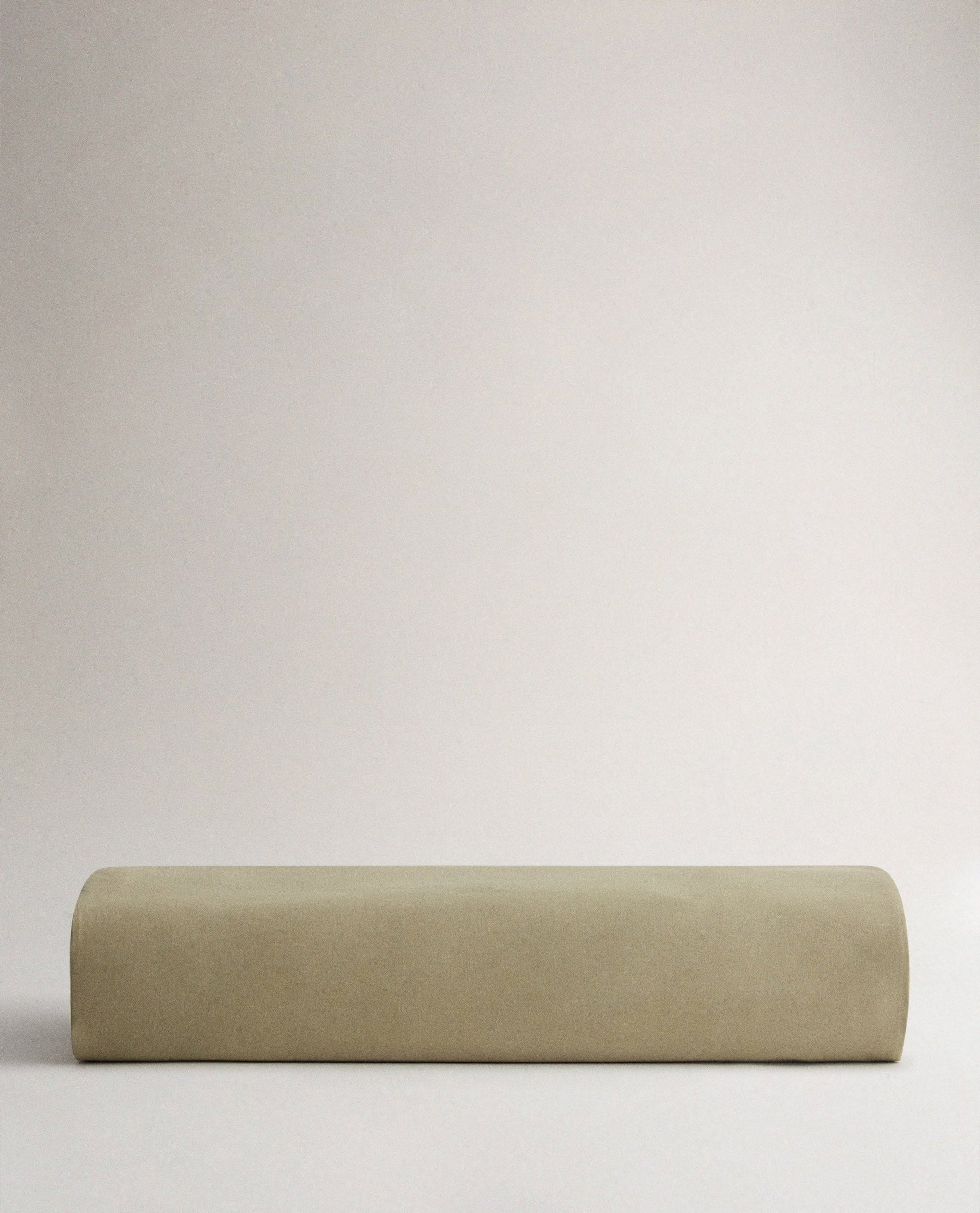 Image 3 of 4 showing Rise & Fall's percale cotton duvet cover, colour: sage.