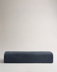 Image 3 of 4 showing Rise & Fall's sateen cotton duvet cover, colour: indigo.
