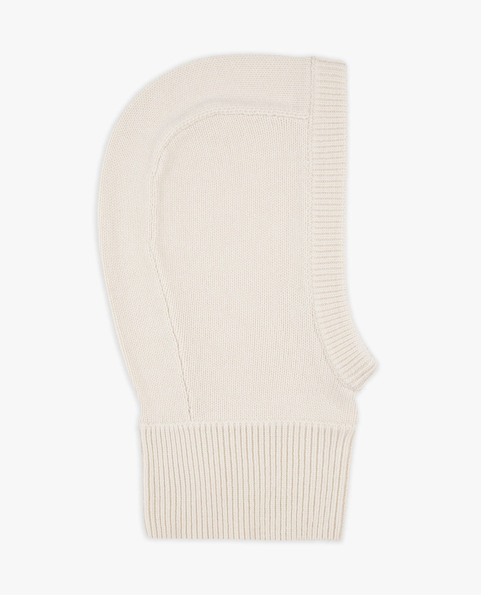 Men's Cashmere Merino Knitted Hood - Buttermilk
